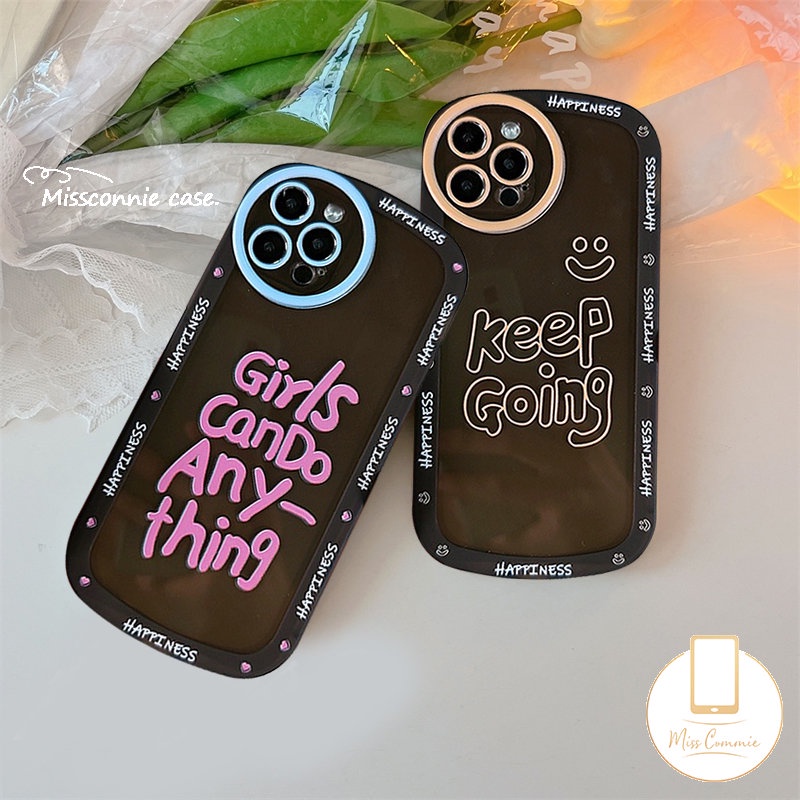 Case OPPO A17 A16 A57 A17K A5s A15 A12 A54 A7 A96 A55 A74 A3s A16K A95 A16E A31 A1K A12E A53 A33 A16s A5 A9 Reno 6z 85 6 7 4F A76 A35 A36 INS Fashion Label Huruf Soft Cover