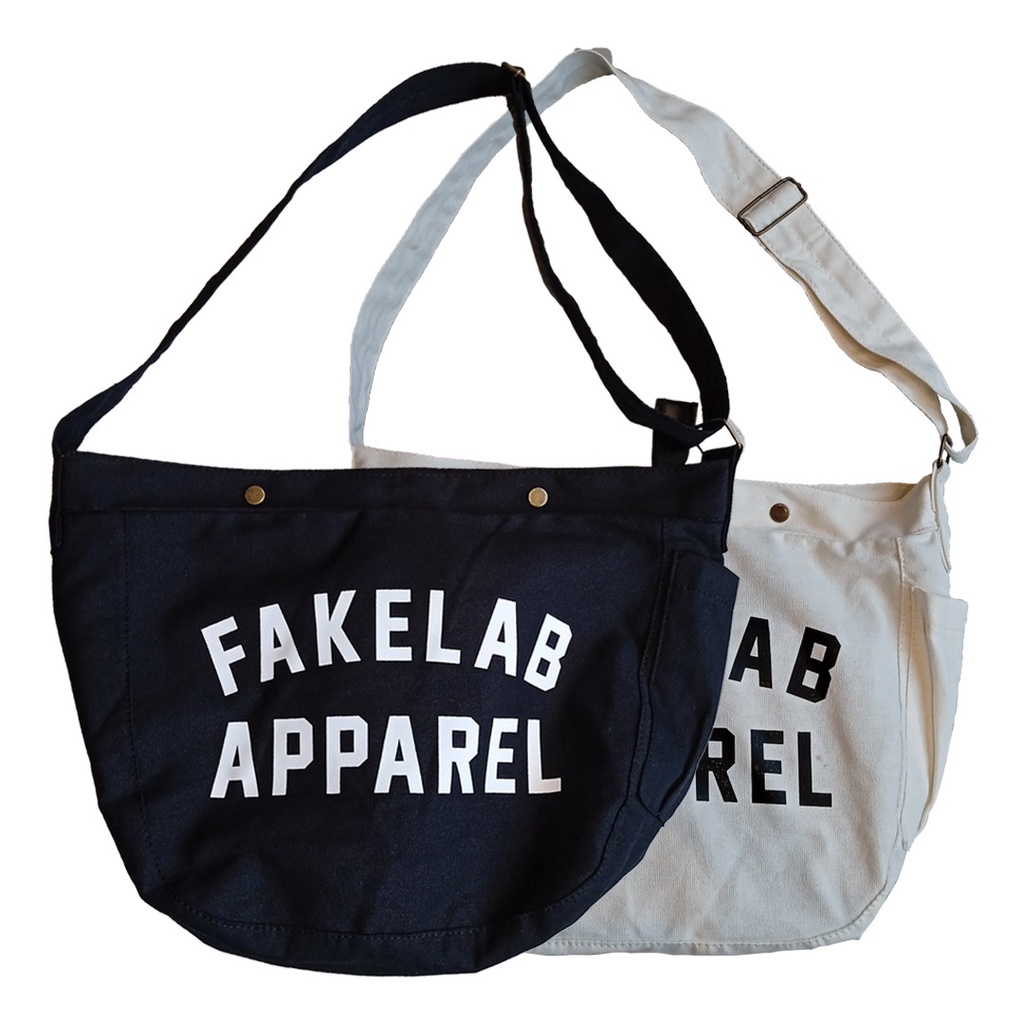 Fakelab Newspaper Bag Rider / Tas Slempang Kanvas Messenger