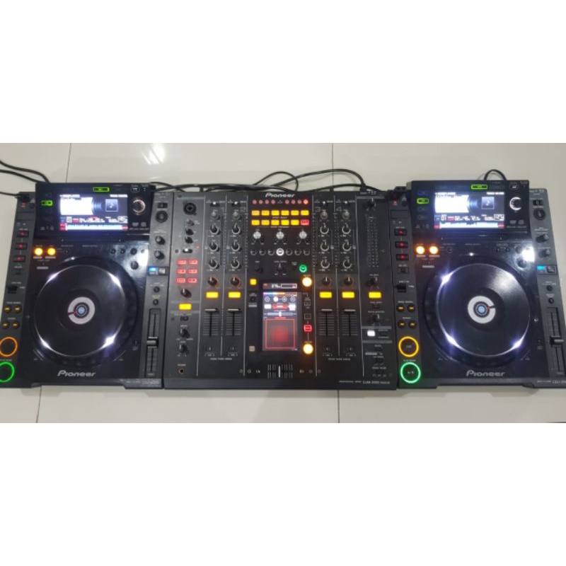 Alat DJ Pioneer CDJ 2000 x2 (Pair) + DJM 2000 Nexus Touchscreen FX (Limited Edition Set Controller P