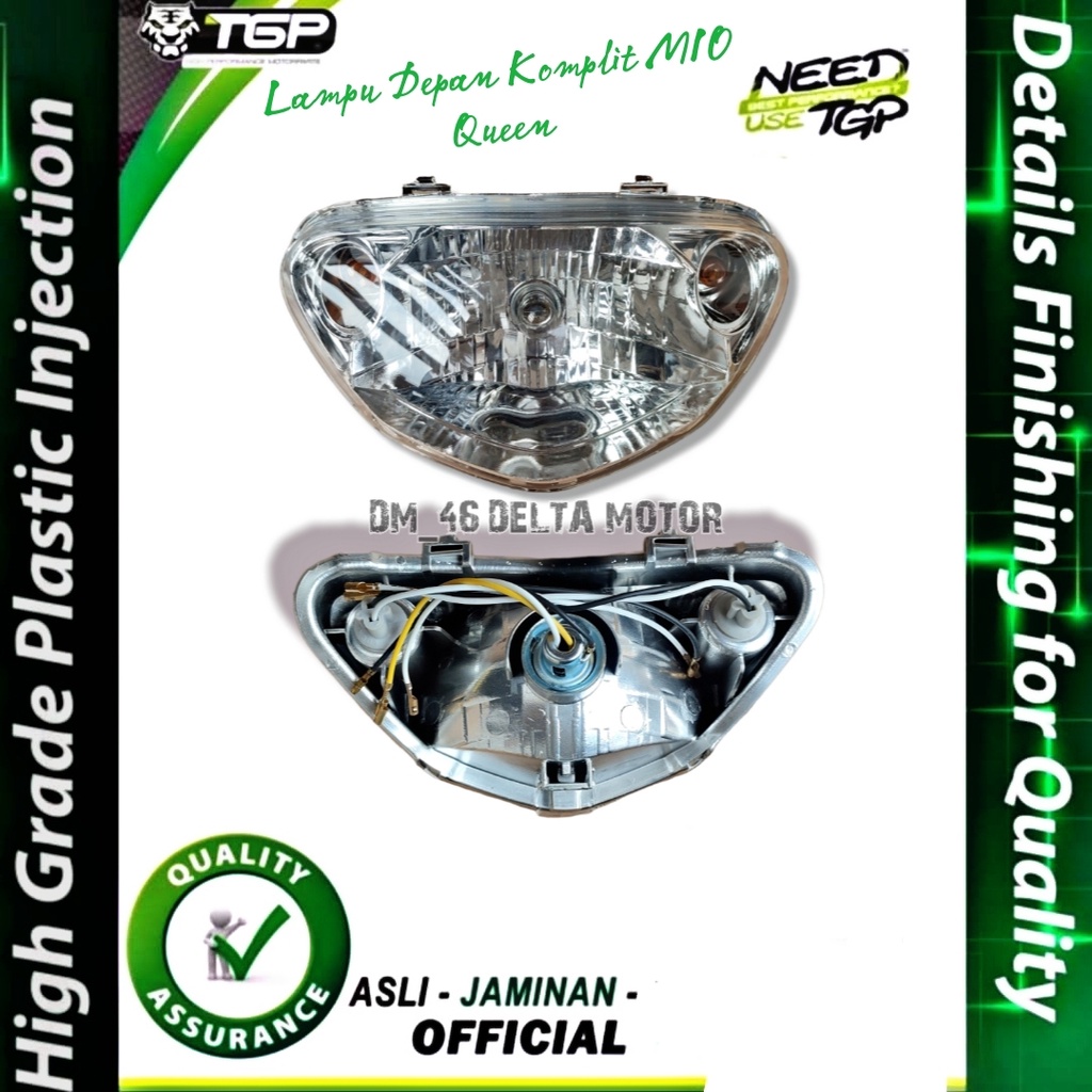 REFLEKTOR LAMPU DEPAN MIO OLD MIO SPORTY QUEEN 2006 KOMPLIT TGP BENING