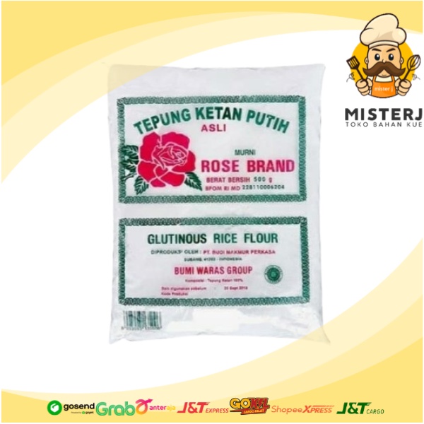 

Rose Brand | Rose Brand Tepung Ketan Putih | 500 Gram | Tepung Ketan Putih