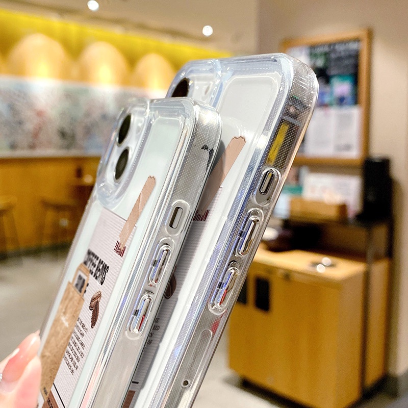 Case Bahan Akrilik TPU Transparan Tahan Banting Untuk iPhone 14 13 12 11 Pro Max XS Max XR X 14 8 7 Plus SE 2020 2022