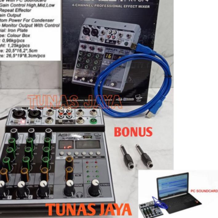 BAYAR DITEMPAT✔️MIXER ASHLEY K-POP4 ORIGINAL MIXER ASHLEY 4 CHANNEL K POP4 MIXER ASHLEY K POP 4 BONU