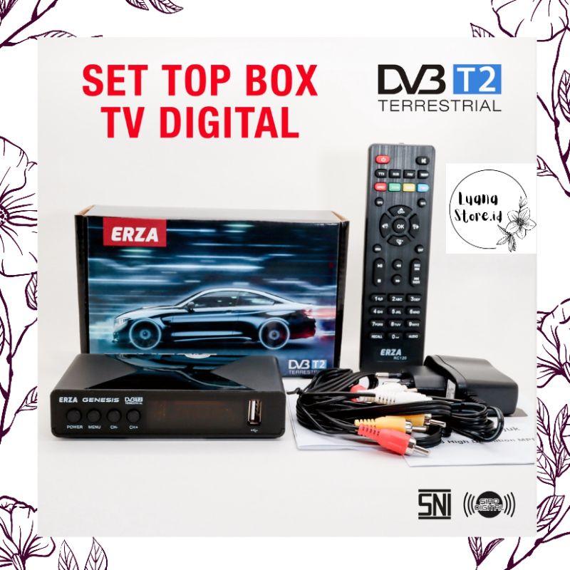 Set Top Box ERZA Genesis DVB T2 / STB TV Digital Terrestrial