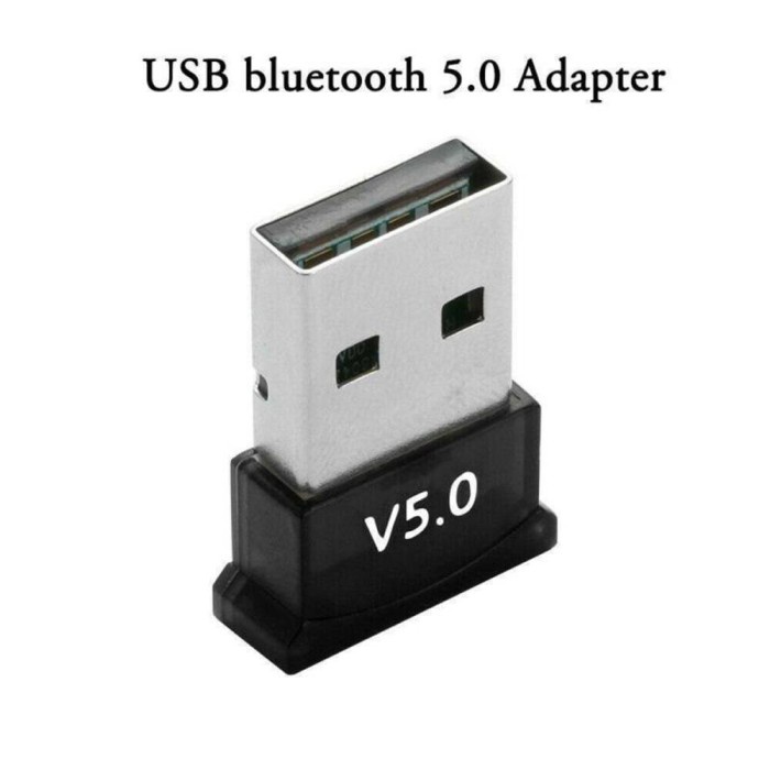 USB Bluetooth V5.0 Adapter Transmitter Receiver Dongle CSR For Laptop PC Dual Mode