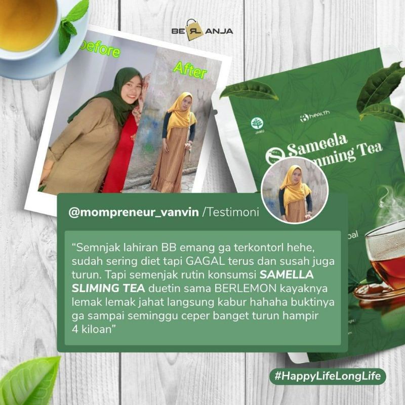 

pelangsing/samella slimming tea