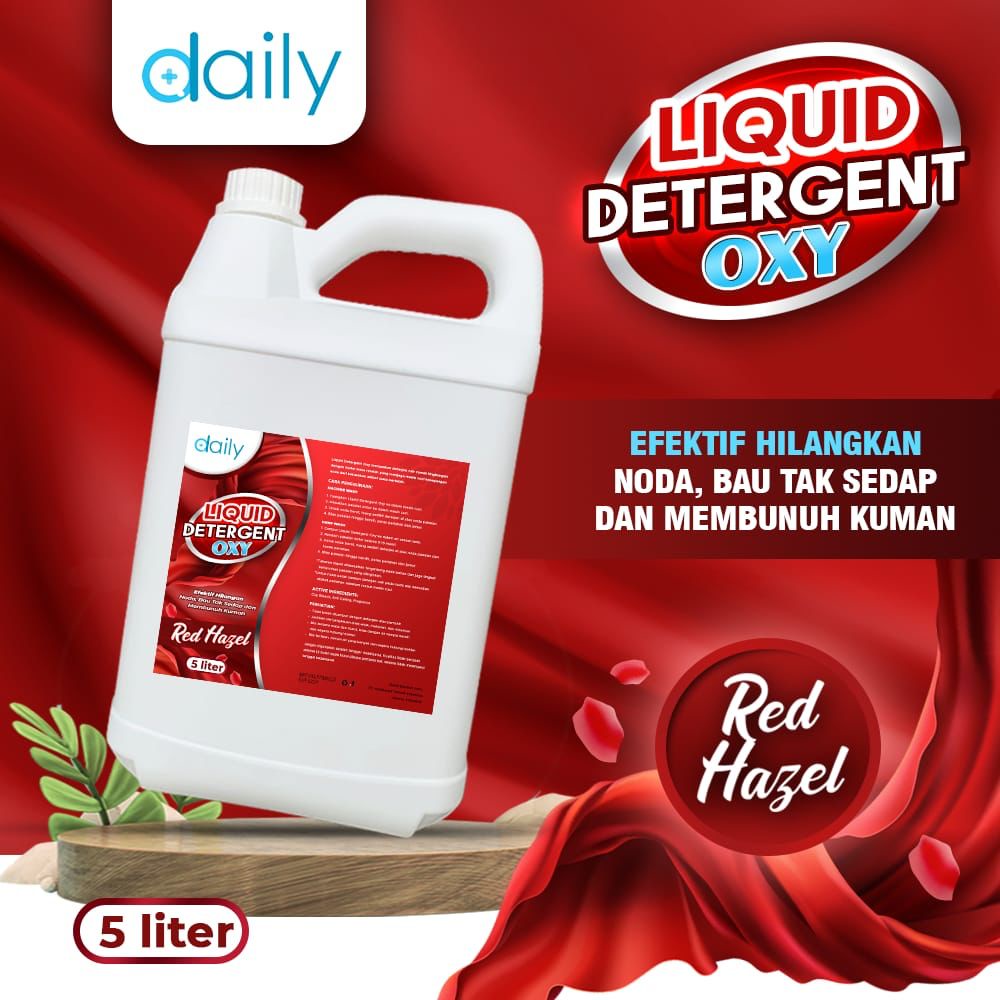 Daily Pencerah Warna Pakaian Ramah Lingkingan Liquid Deterjen Oxy 5 Liter