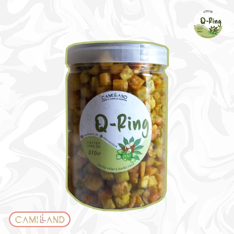 

SNACK Q-RING CABE IJO [KETELA GARING/SINGKONG/QTELA]