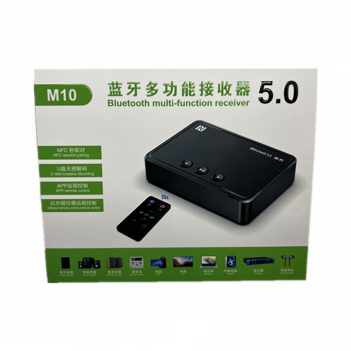 Adaptor Multifungsi Bluetooth 5.0 Audio 15m Mendukung Koneksi NFC  type M10