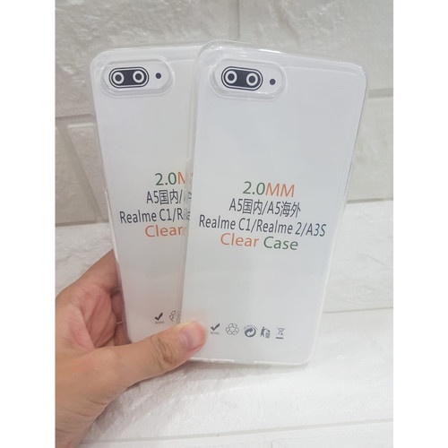 CASE A3S  - SOFTCASE CLEAR HD PREMIUM A3S REALME C1 - BC