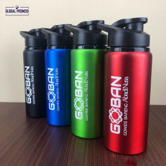 BIG SALE TUMBLER BOTOL SPORT CUSTOM RUN BOTTLE BOTOL MINUM SEPEDA LASER GRAFIR V=