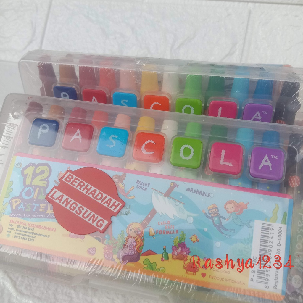 

Krayon Crayon Oil Pastel Pascola Set 12 Warna Pendek Murah