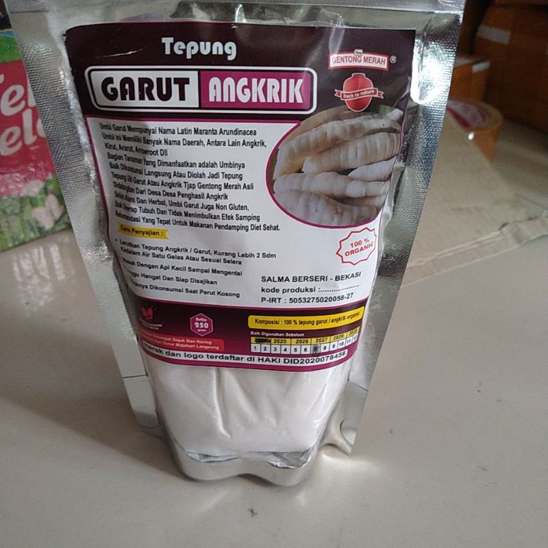 

tepung garut angkrik 250 gram makanan lambung