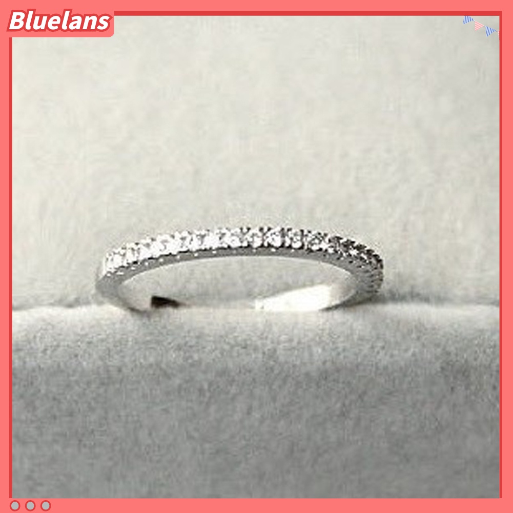 Cincin Sterling Silver 925 Hias Berlian Imitasi Untuk Wanita