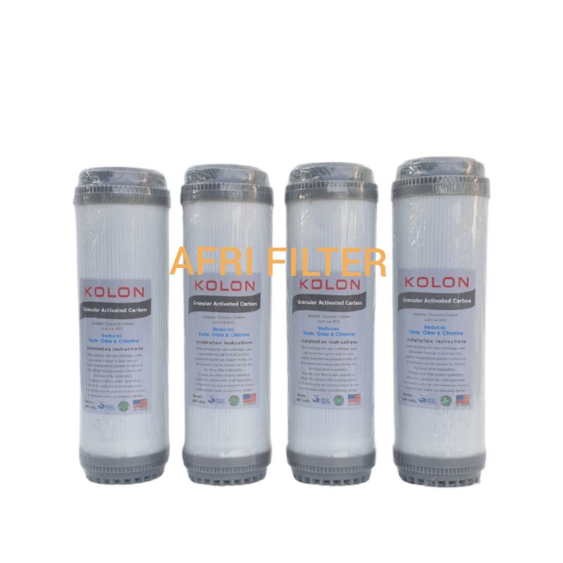 Cartridge Filter Air GAC (Granular Activated Carbon) 10&quot; KOLON (Harga 4 Pcs)