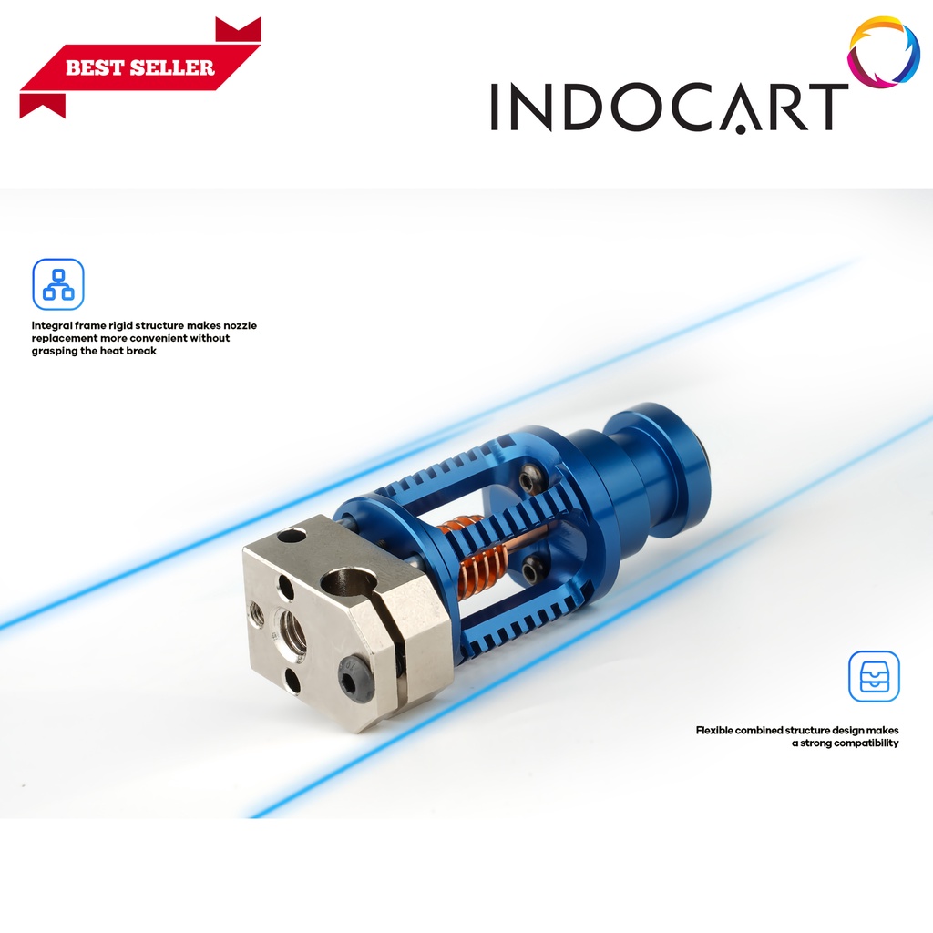 INDOCART 3D Printer HotEnd Original Phaetus Dragon Hotend ST Blue