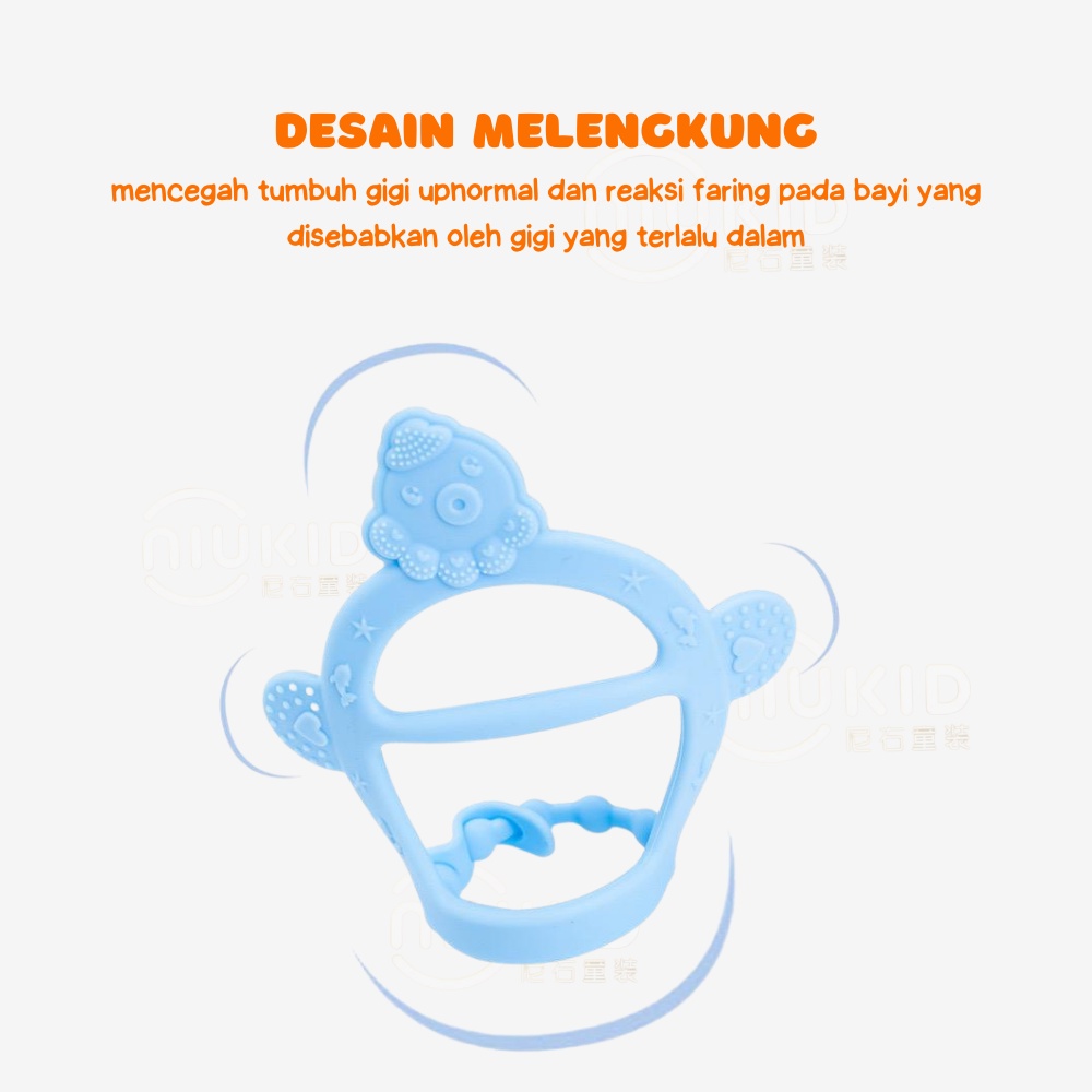 NIUKID GELANG GIGITAN BAYI TEETHER BAYI MAINAN GIGITAN BAYI