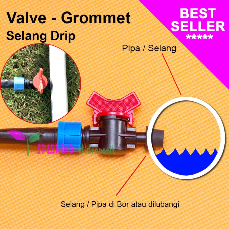 Valve Offtake + Karet Selang Drip / Tetes