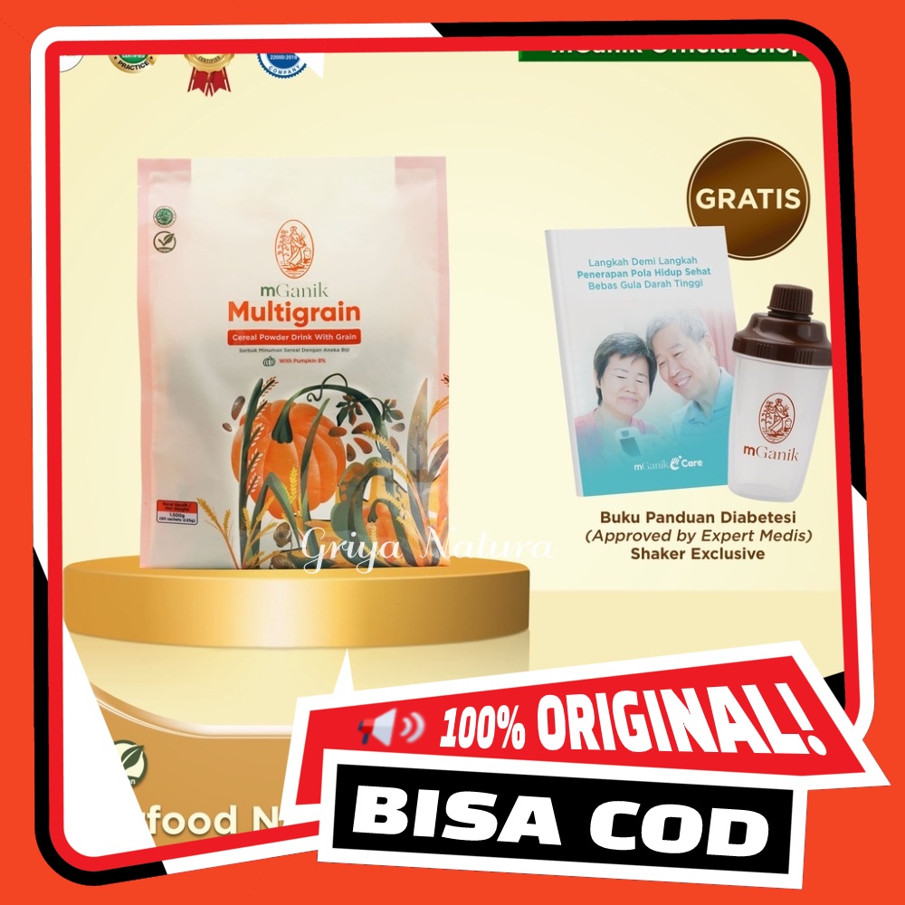 

mGanik Multigrain Rasa Labu Kuning 1500gr Superfood Diabetes ORIGINAL BPOM