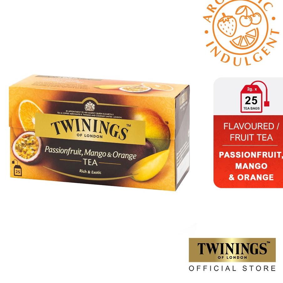 

KodeUu1U5--Twinings Teh Hitam Celup Passion Fruit, Mango & Orange 25x2g