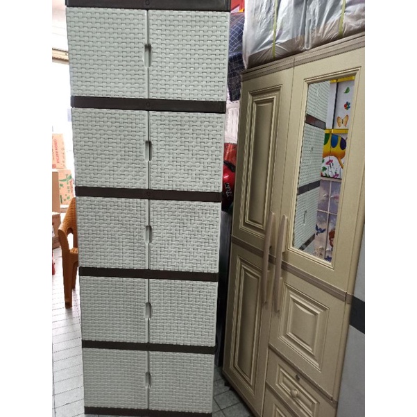 RB LEMARI PLASTIK JUMBO 4 SUSUN / LEMARI PLASTIK PUTIH JUMBO 4 SUSUN 3 SUSUN 5 SUSUN