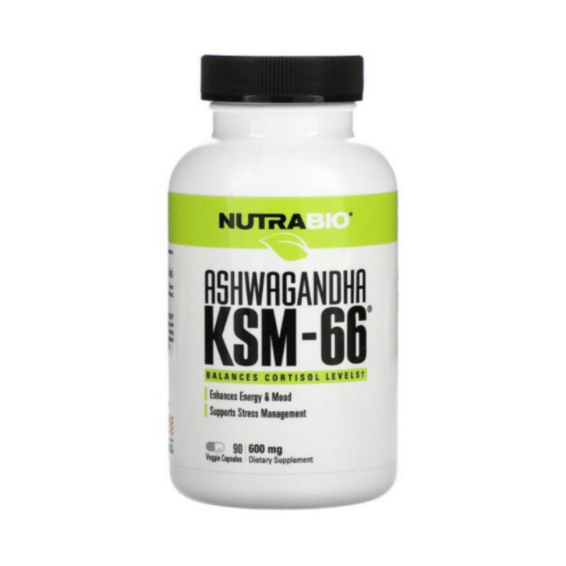 Nutrabio Labs, Ashwagandha KSM-66, 600 mg, 90 Veggie Capsules