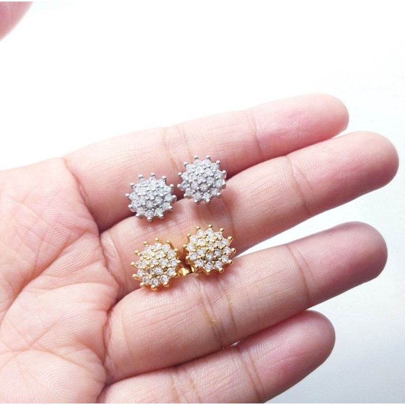 Anting Tusuk Dewasa Anting permata titanium anti karat