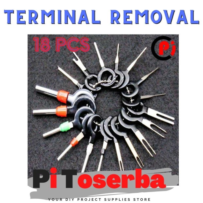 Alat Pembuka Terminal Konektor Removal Tools Pin Extractor Kit 18PCS