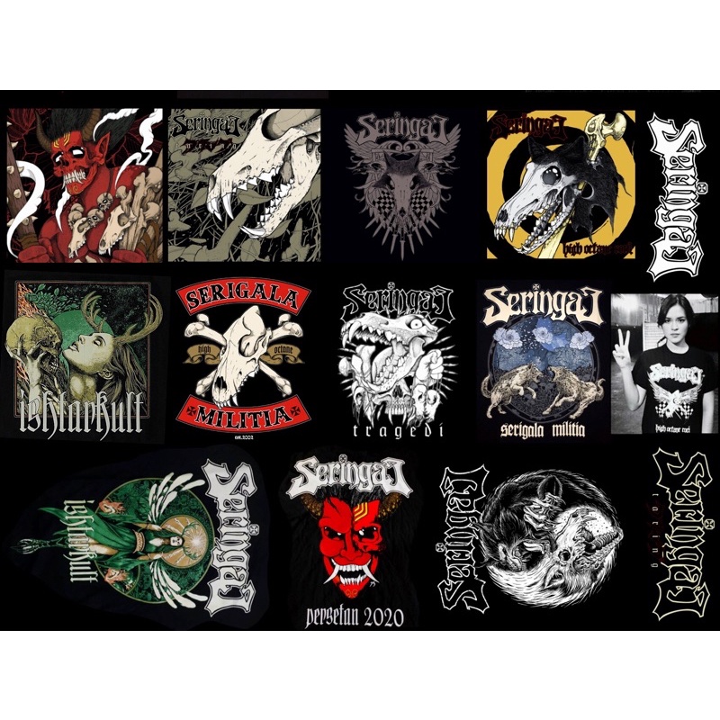 sticker pack seringai satu set a4
