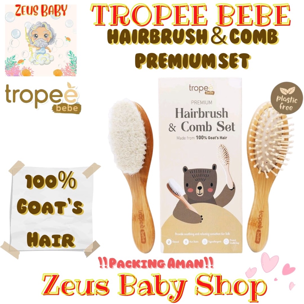 Tropee Bebe Premium Hair Brush And Comb