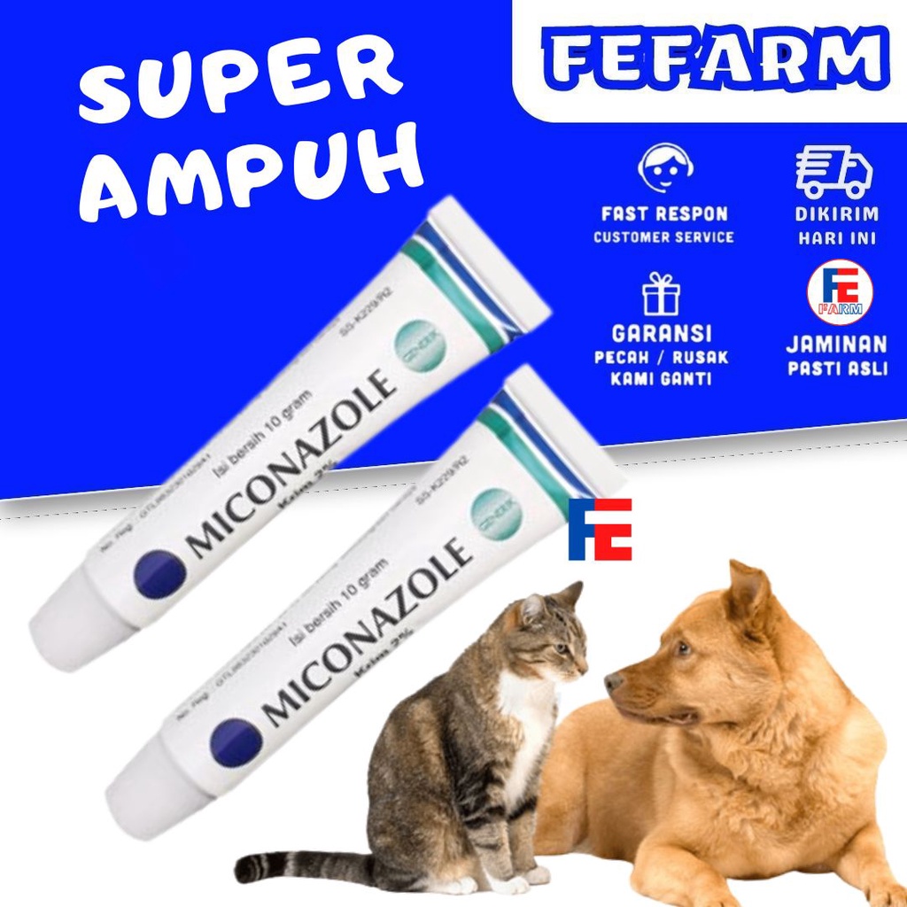 Obat Scabies Jamur dan Infeksi Iritasi Kulit Kucing Anjing Kelinci FEFARM