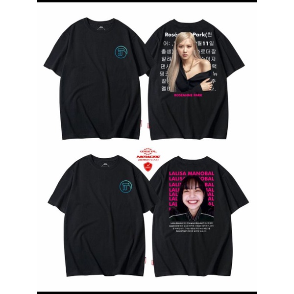 kaos keren LISA BLACKPINK & ROSE BLACKPINK (unisex pria wanita)