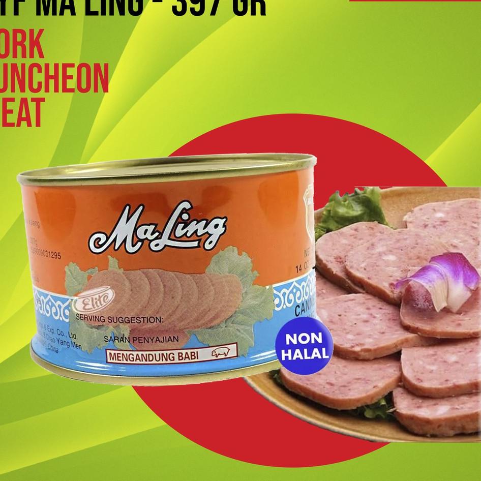 

10.10 Flash Sale Maling Pork Luncheon Meat Kaleng 397gr FYF (daging ham babi kaleng) grosir