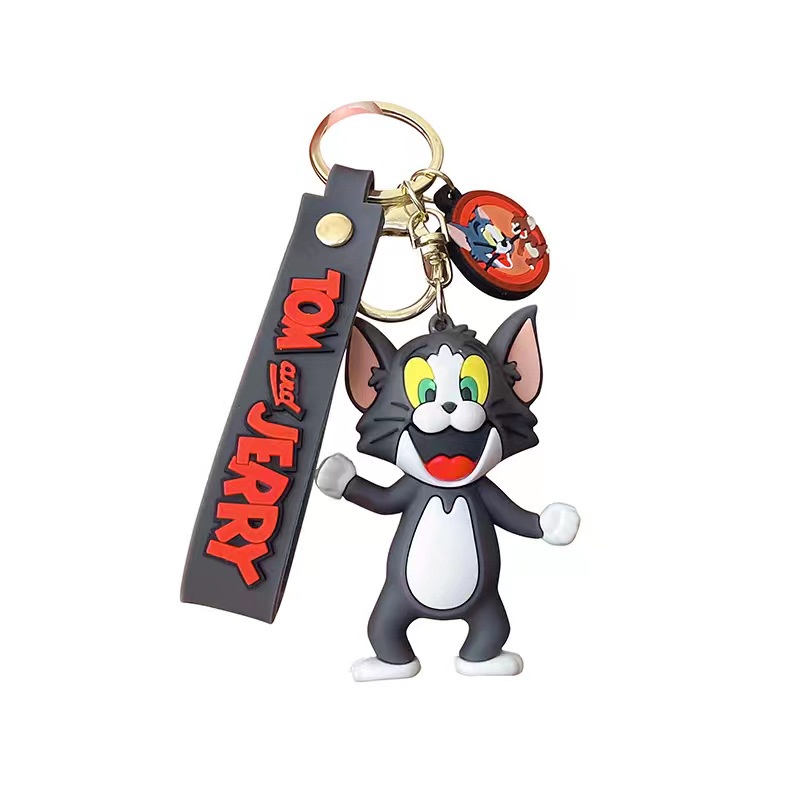 GANTUNGAN KUNCI TOM &amp; JERRY / GANTUNGAN KUNCI CARTOON / KEYCHAIN LUCU / KUCING DAN TIKUS