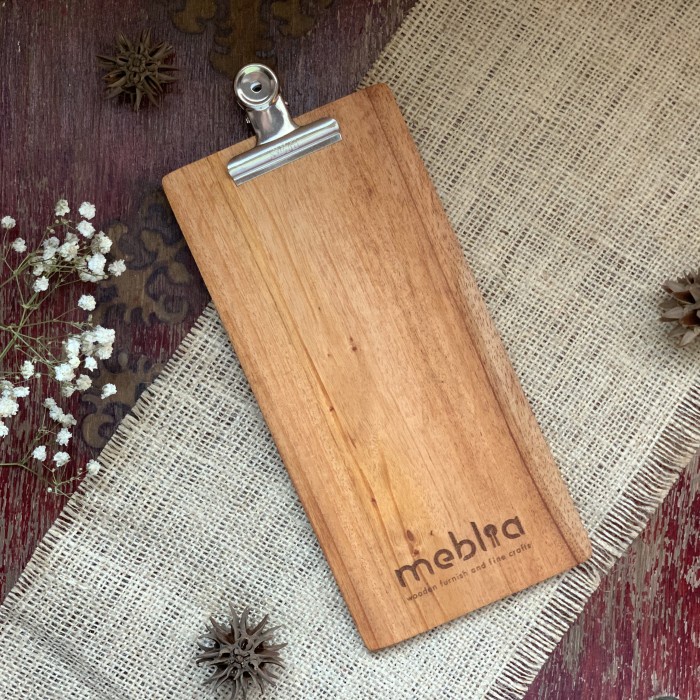 

Namecard [Free Grafir] Lola Wooden Bill Holder Papan Bill Tagihan Cafe Resto