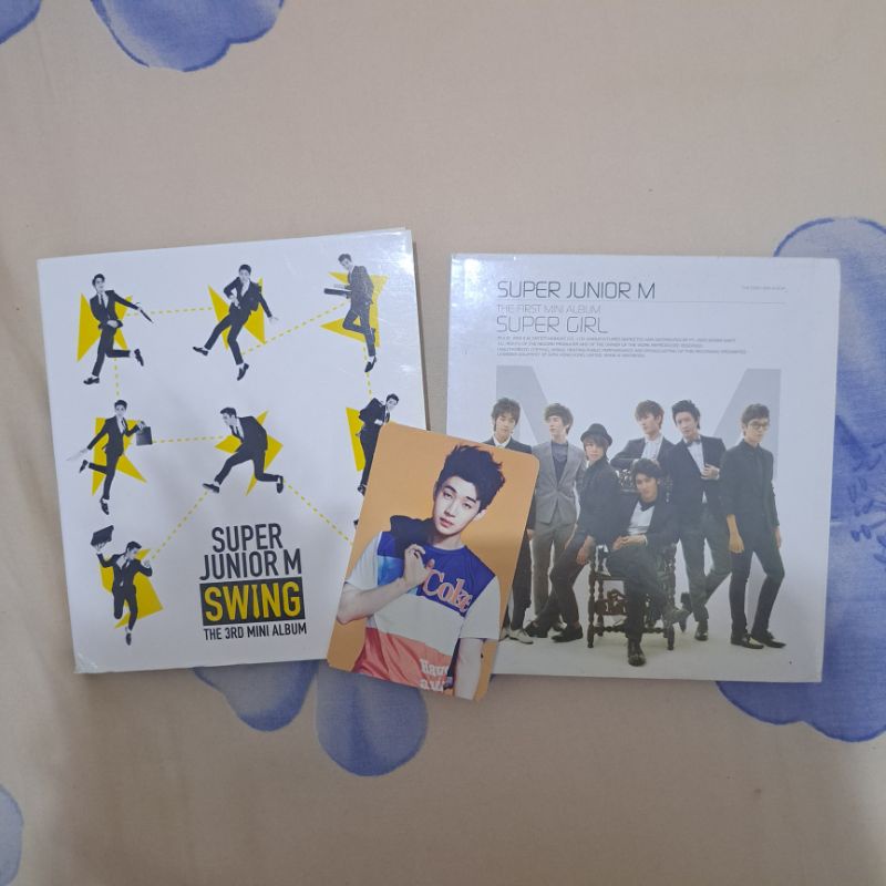 SUPER JUNIOR SUJU M SWING ALBUM + HENRY LAU PHOTO CARD (PC) OFFICIAL  ORIGINAL