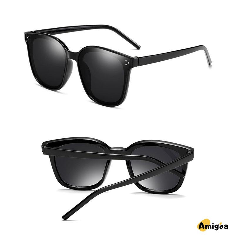 Kacamata Kotak Hitam Korean Fashion Sunglassess Wanita/Pria Unisex - AG2