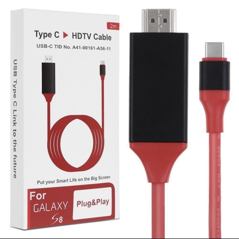 KABEL TYPE C TO HDMI - KABEL HDMI TYPE C FULL HD 1080 PANJANG 2 METER