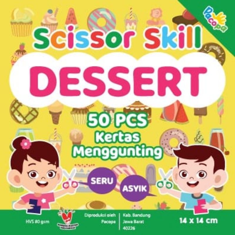 Mainan Edukasi DIY Montesori Anak Scissor Skill Belajar Menggunting