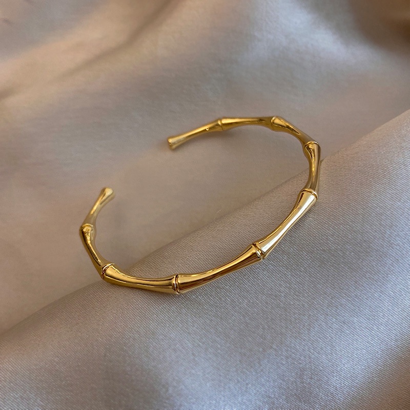 Gelang bangle batang bambu titanium import anti karat harga grosir bisa cod
