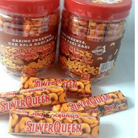 

BAYAR DITEMPAT✔️Coklat Silverqueen Chunkybar 33gr Kemasan Toples isi 12pcs|SQ4