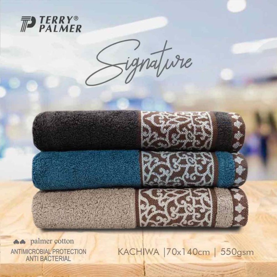 Handuk Terry Palmer Signature 70x140 Handuk Hotel Tebal Berkualitas Motif Exclusive Premium