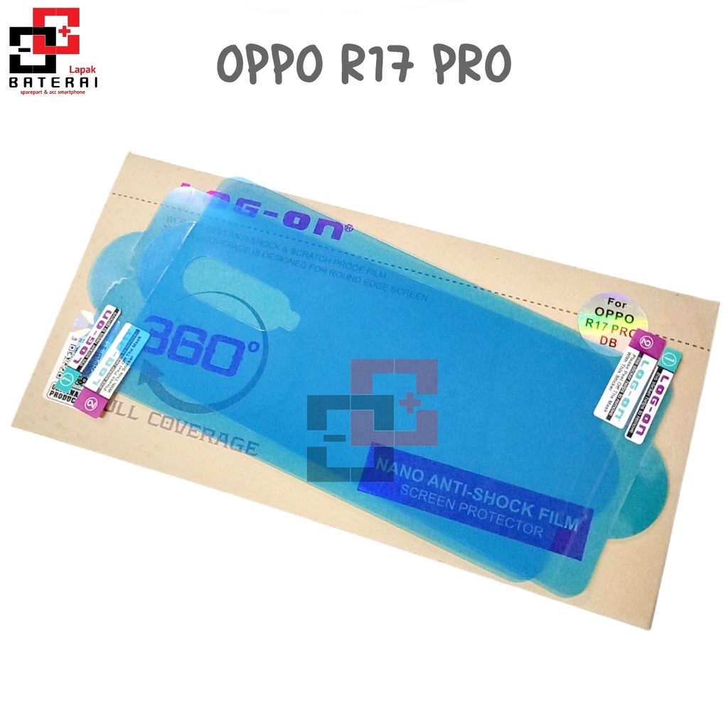 LOG - ON Anti Gores OPPO R17 PRO - hydrogel antishock