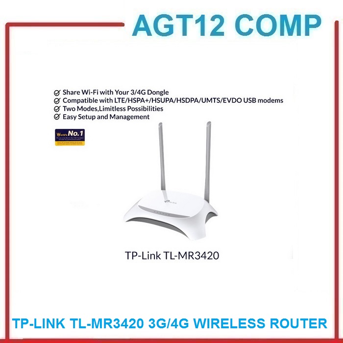 TP-Link TL-MR3420 Router 4G 3G USB Modem Wireless Router Wifi 300mbps