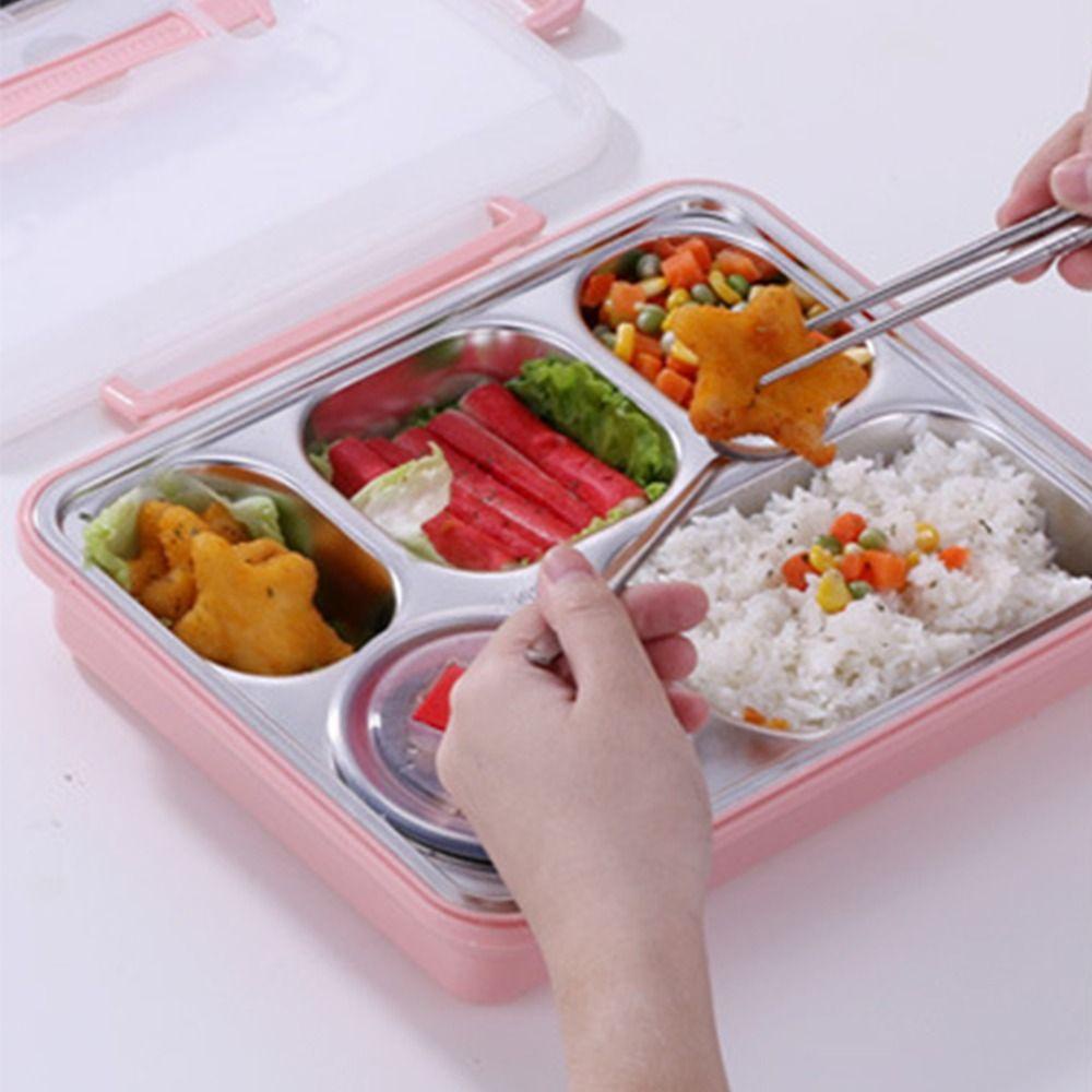 Solighter Lunch Box Portable Untuk Pelajar Pekerja Kantor Kotak Penyimpanan Wadah Buah Makanan