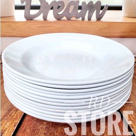 PROMO 12.PCS PIRING MAKAN POLOS MELAMINE WARE