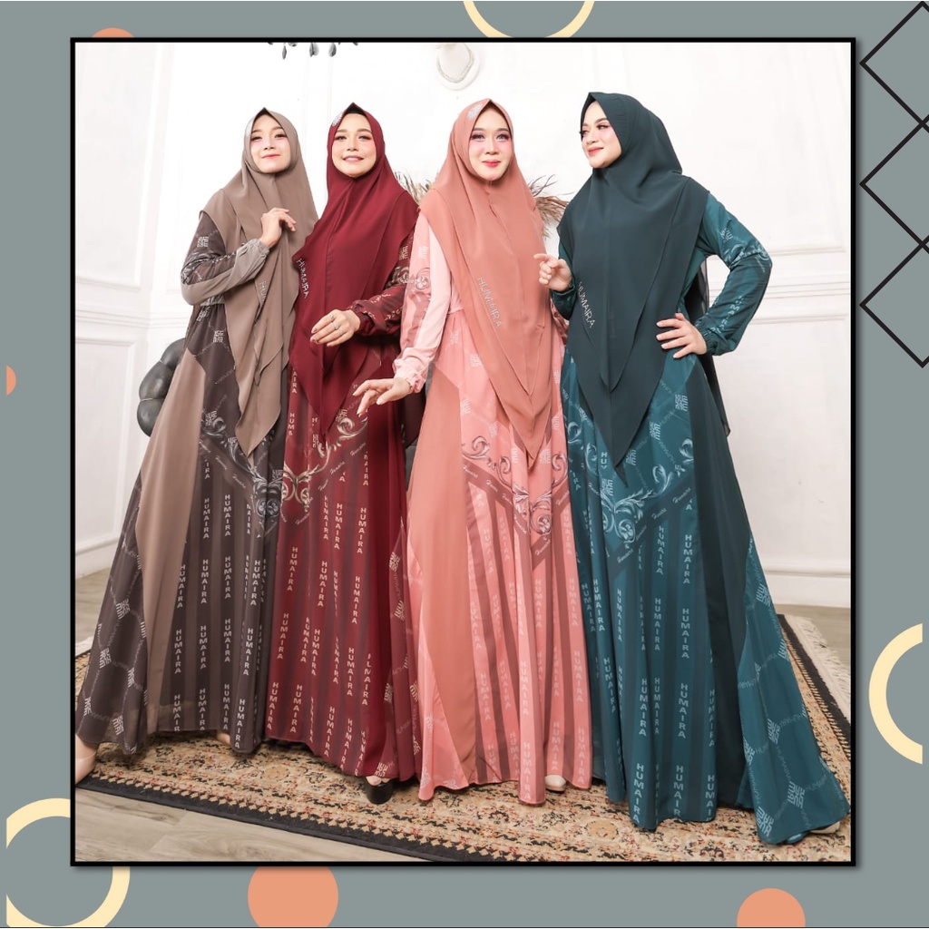 AIZAH gamis syari ori by Humaira (cek stok dlu yaa)