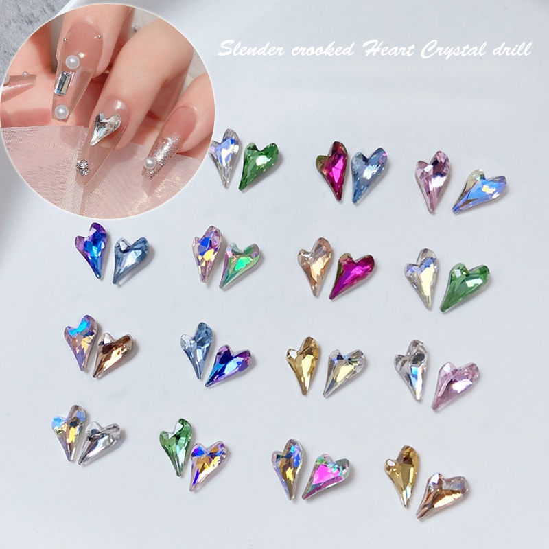 【 COD 】 10pcs/100pcs Hiasan Kuku 3d Nail Art Diy aurora mix/ Aurora mix Untuk Aksesoris Nail Art / Manicure Charms Berlian Imitasi/nail art