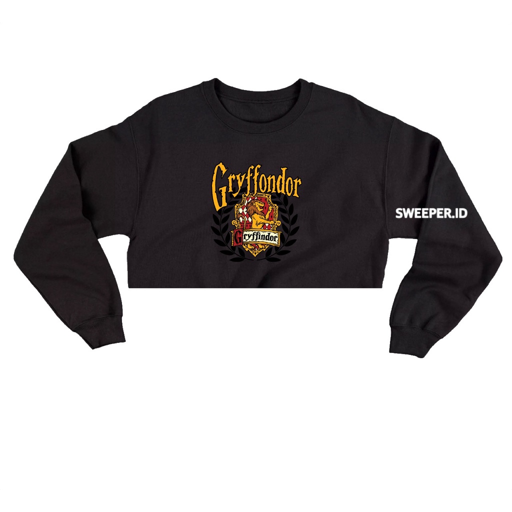 GRYFFINDOR SWEATER BESTSELLER OVERSIZE CROOPE BAHAN FLEECE BAHAN FLEECE