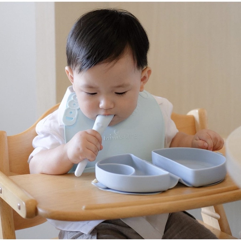 Miniware Sili mini go Set - Plate Bib Spoon